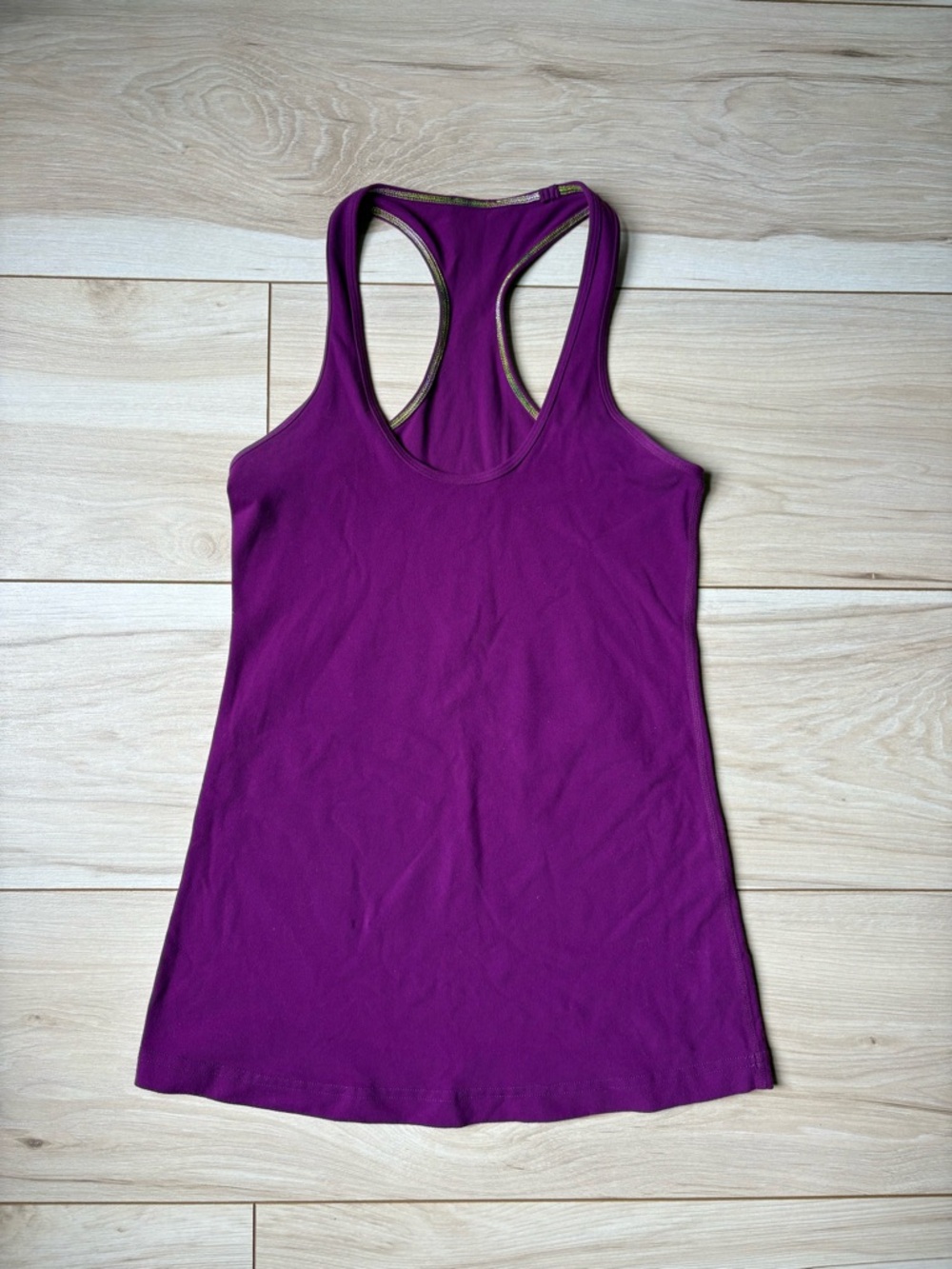 Lululemon Purple Racerback Tank Top Built-In Bra Athletic Yoga Size 6 - Picture 2 of 6